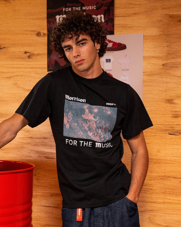 For The Music Black Tee - CAMISETA - Morrison Shoes