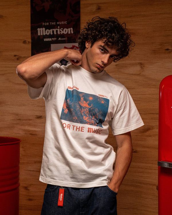 For The Music White Tee - CAMISETA - Morrison Shoes