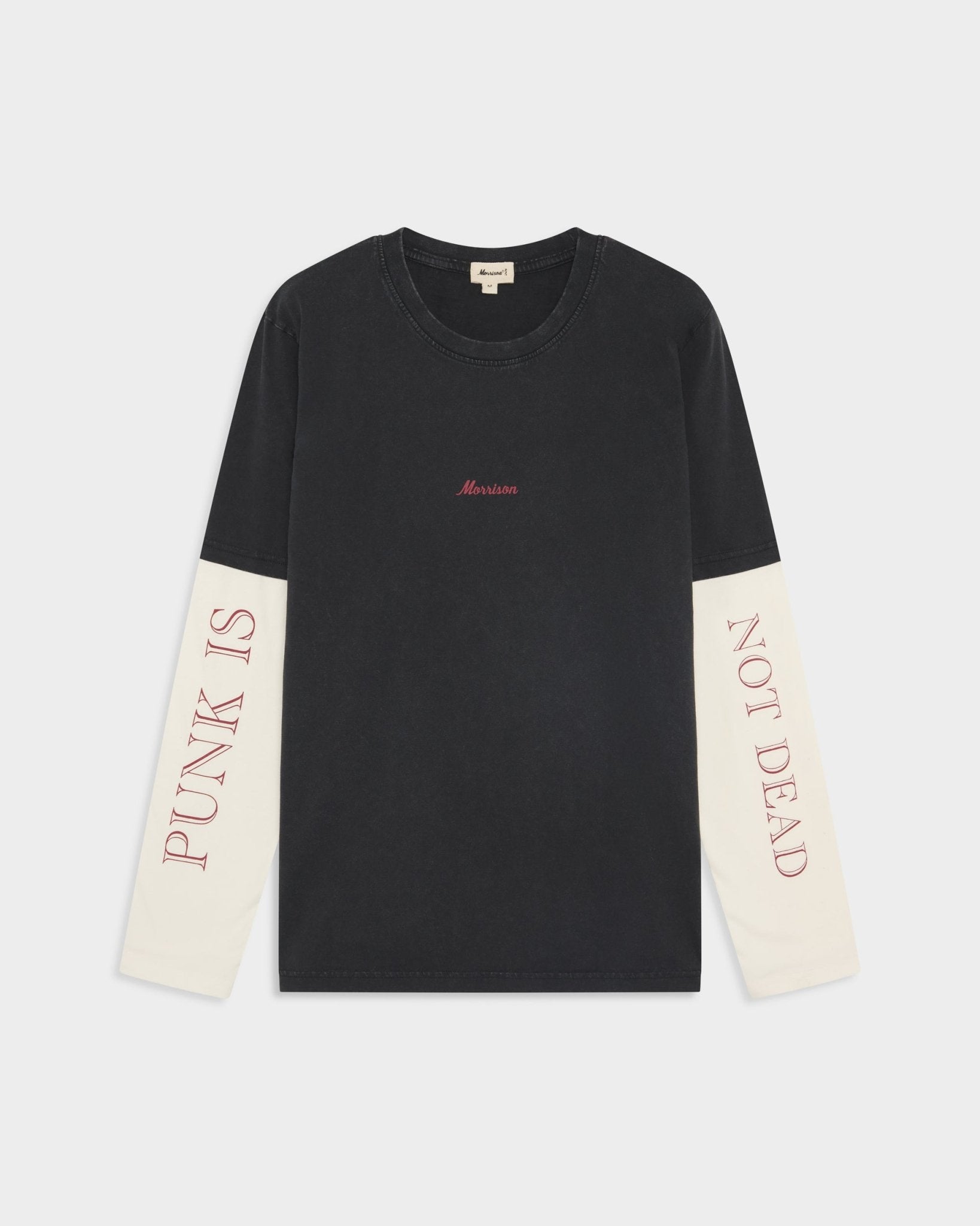 トップス darkwear punk boarder long sleeve shirt2 Punk Double Tee T-shirt | Morrison – Morrison Shoes