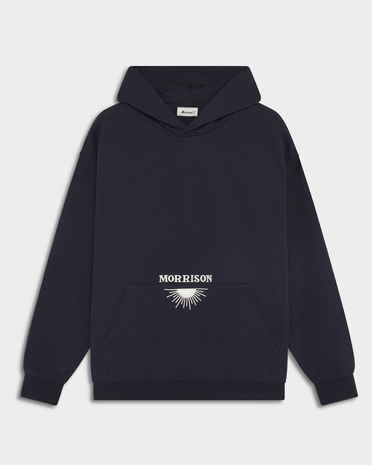 SUN NAVY BOXY HOODIE