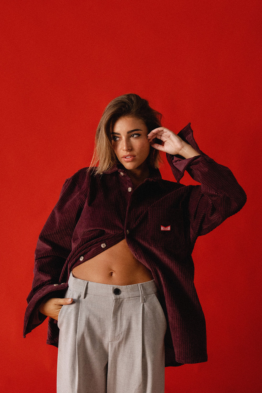 Burgundy Corduroy