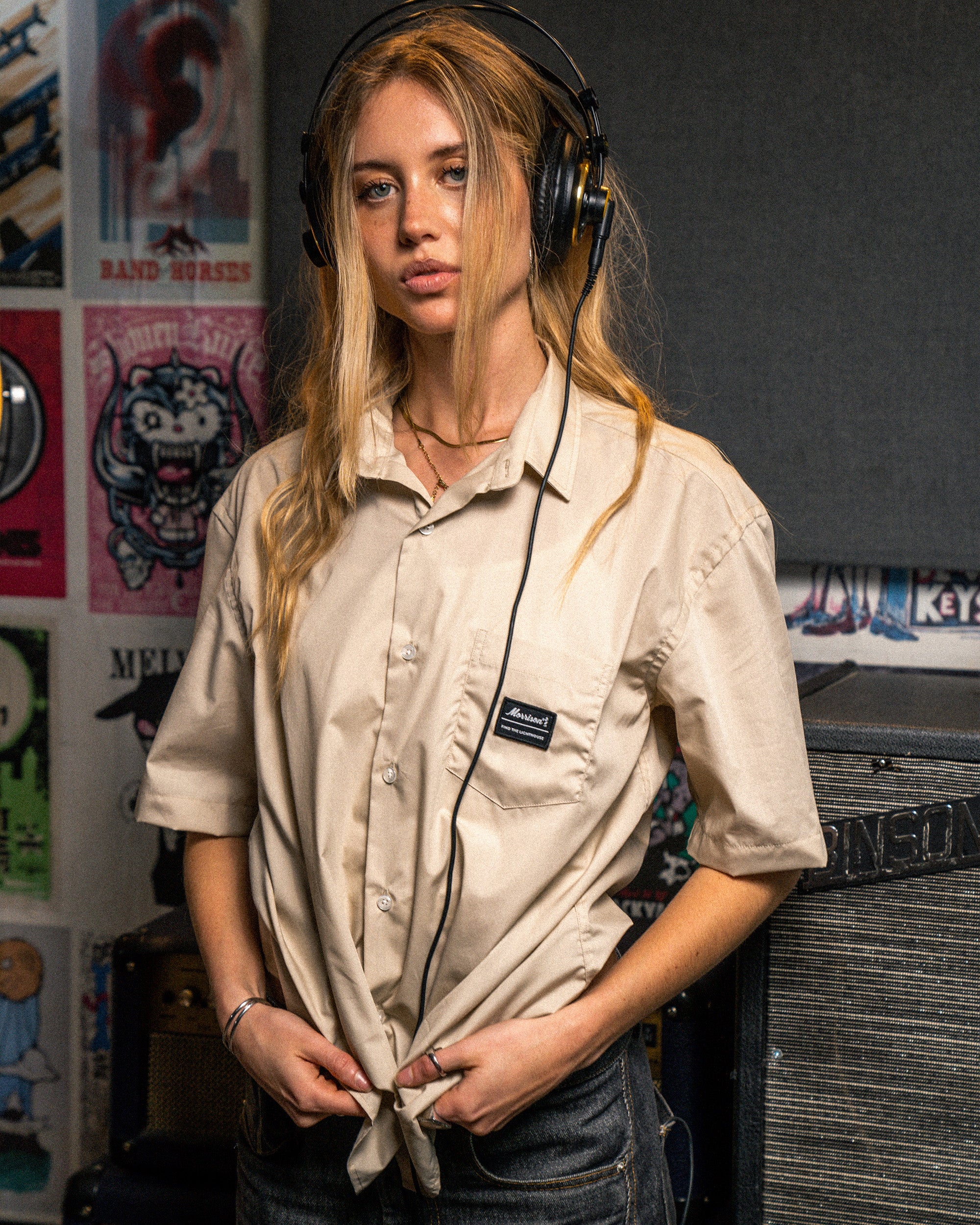 Camel Bowling Shirt