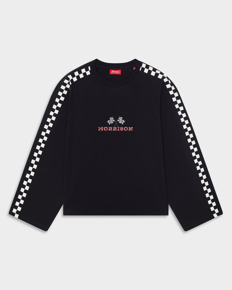 FLAG BLACK LS TEE