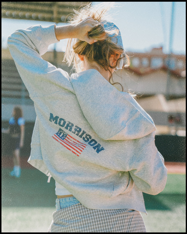 FLAG WMN ZIPPER