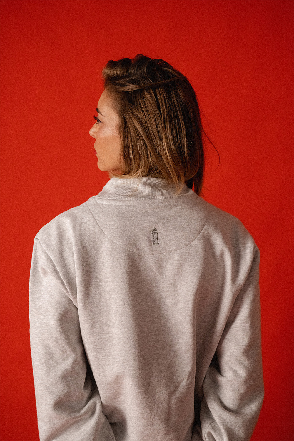 Half Zip Grey