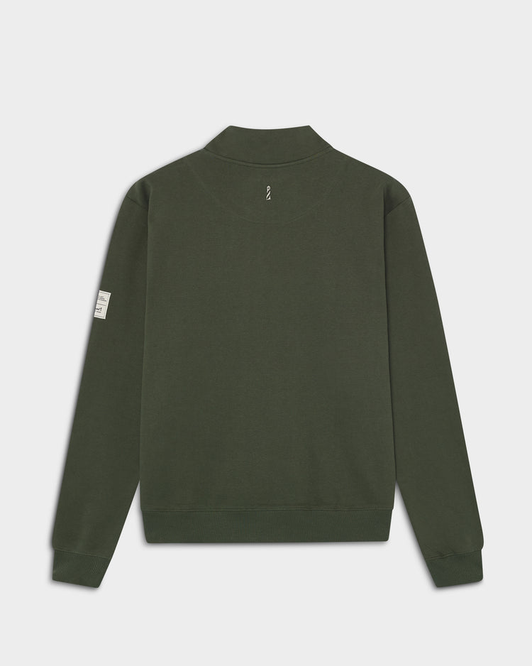 Khaki Half Zipper