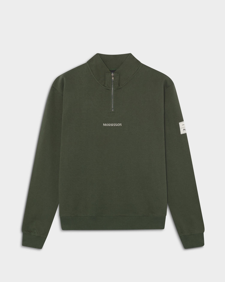 Khaki Half Zipper