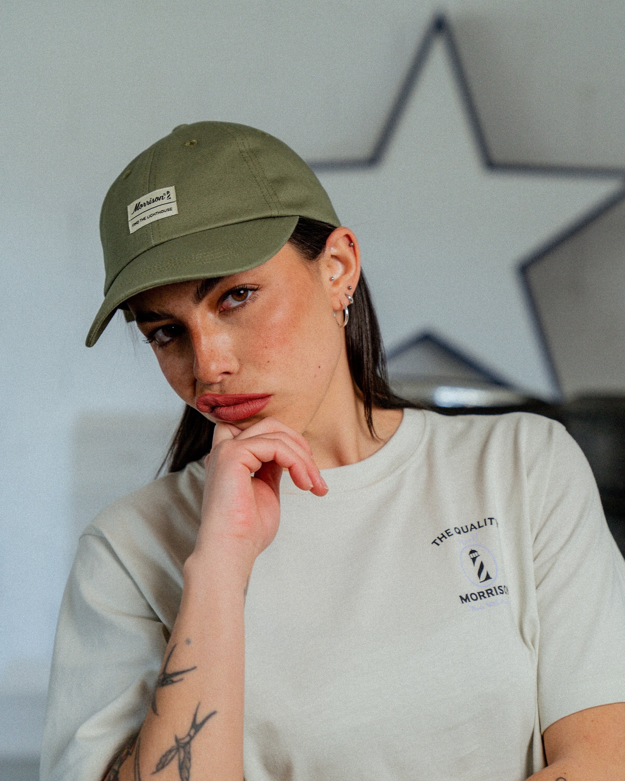 Label Khaki Cap