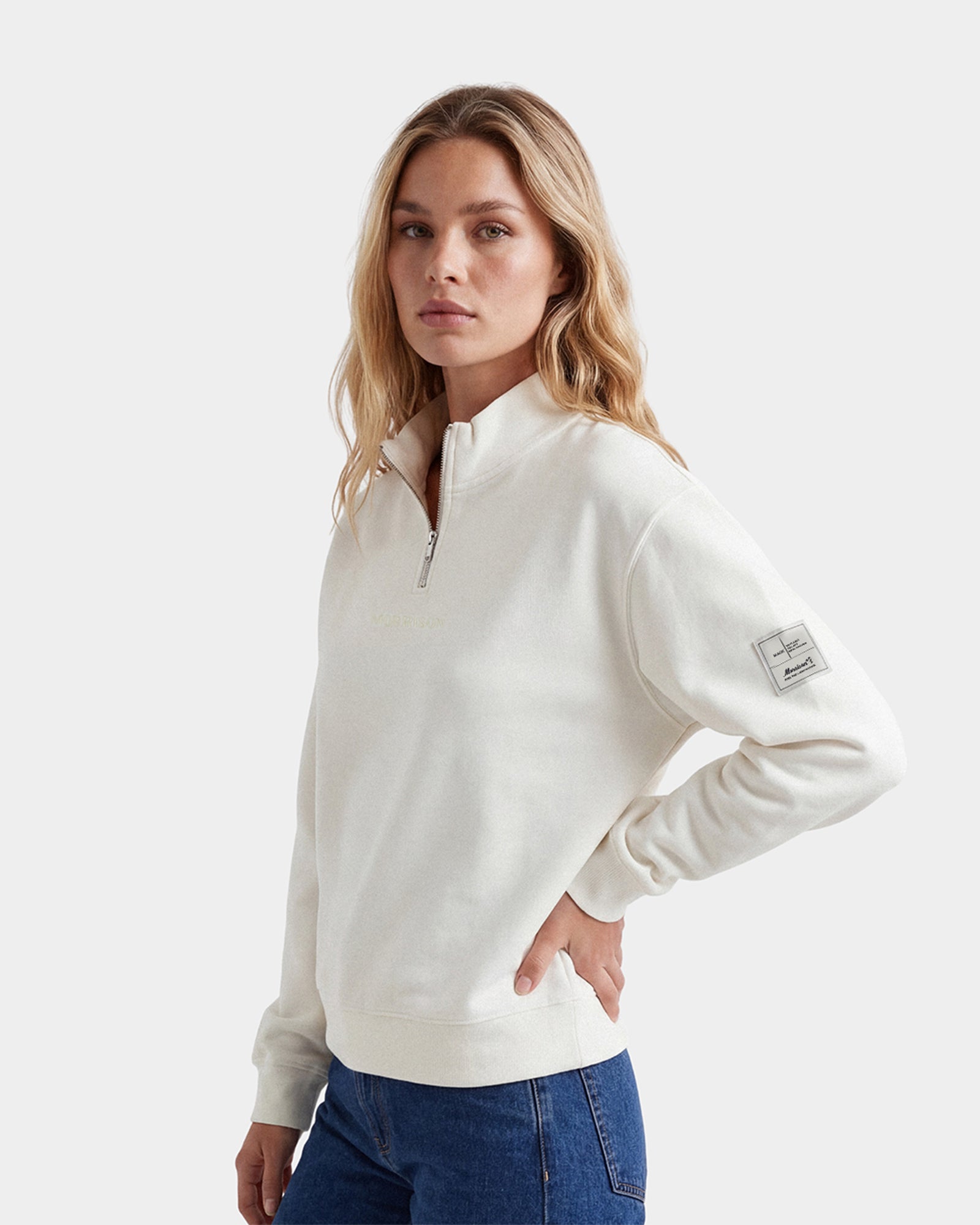 ECRU REGULAR HALF ZIP