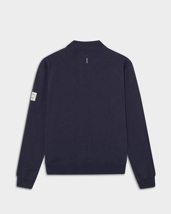 Navy Half Zipper