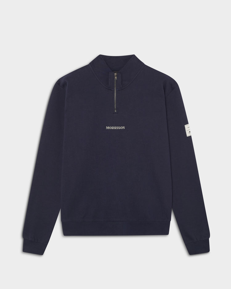 Navy Half Zipper
