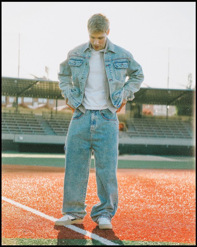 RACING DENIM PANTS