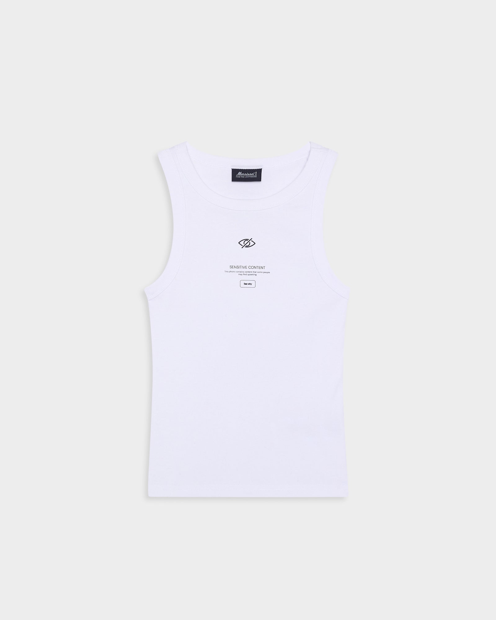 SENSITIVE WHITE TANK TOP