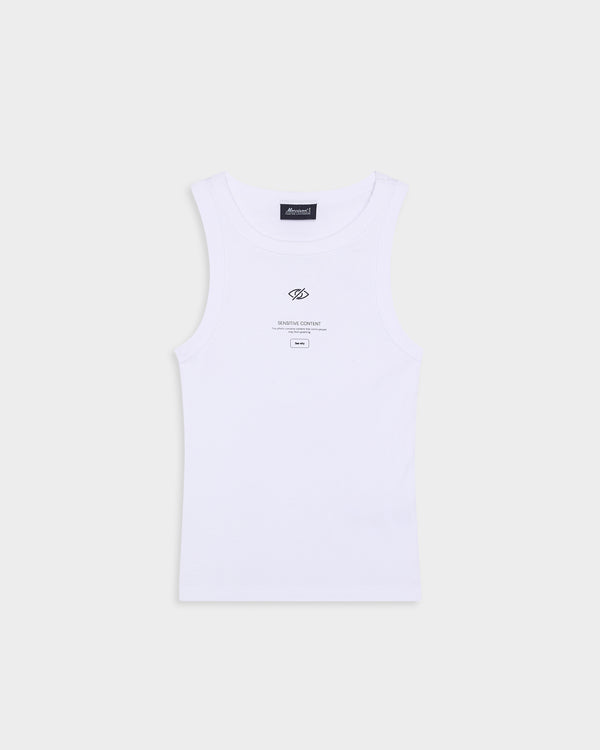 SENSITIVE WHITE TANK TOP