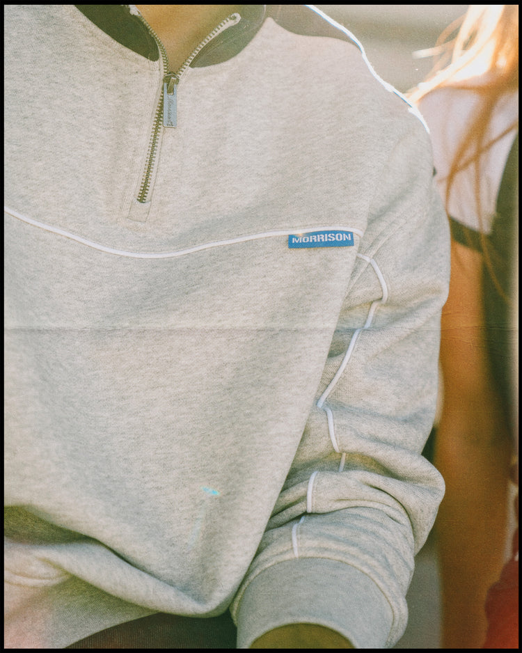 STONE MIX HALF ZIP