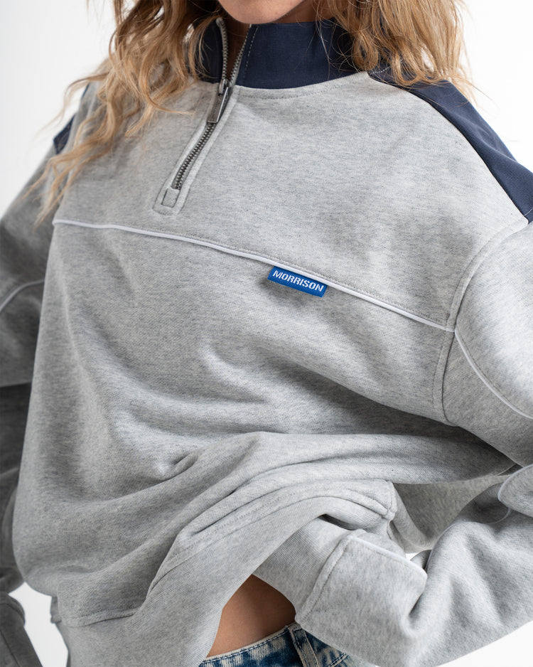 STONE MIX HALF ZIP
