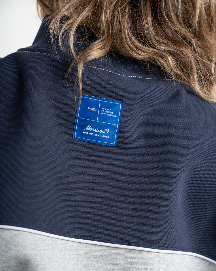 STONE MIX HALF ZIP