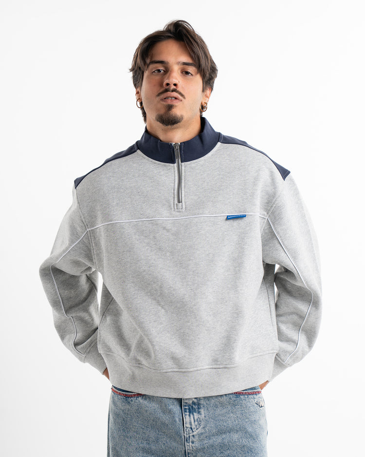 STONE MIX HALF ZIP