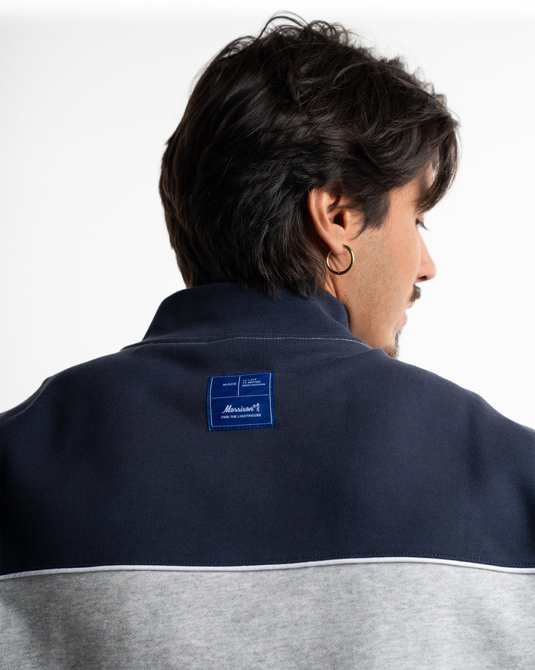 STONE MIX HALF ZIP