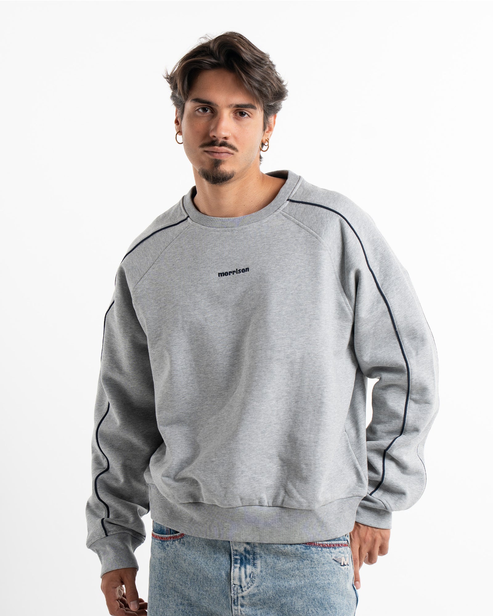WORLD GREY LOOSE SWEAT
