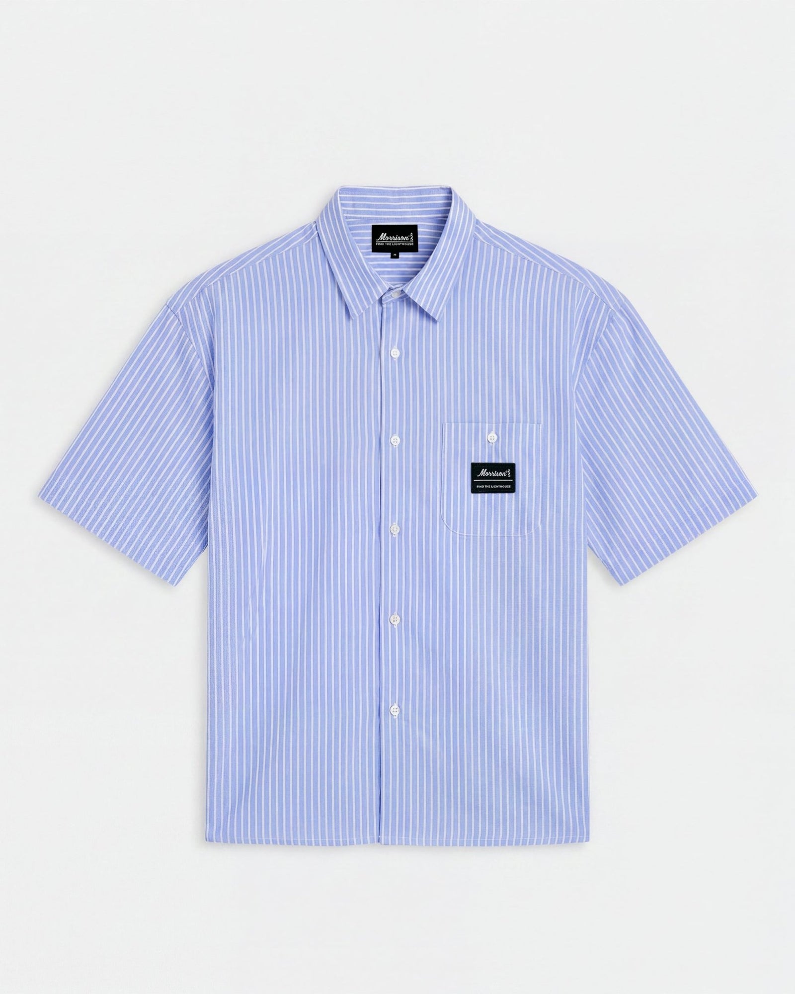 Blue and White Worker Shirt - CAMISAS - Morrison Shoes