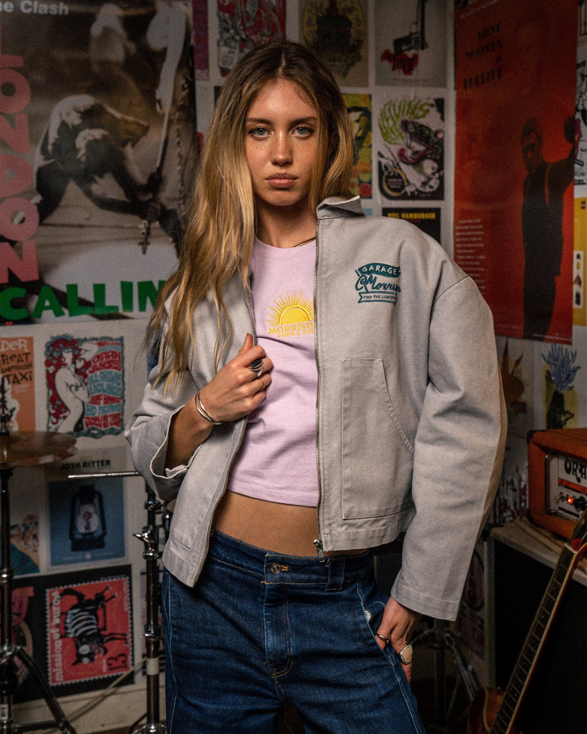 Blue Worker Jacket - CHAQUETAS - Morrison Shoes [woman]