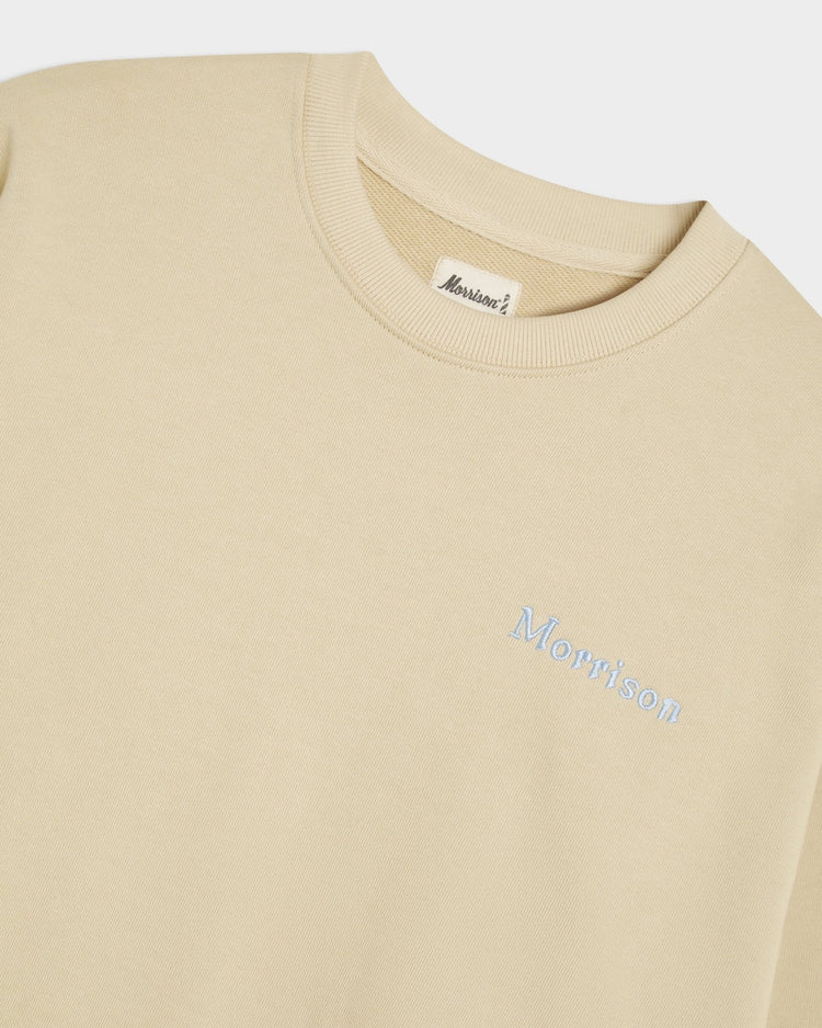 Branded Cream Crewneck - SUDADERAS - Morrison Shoes