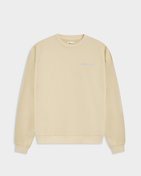 Branded Cream Crewneck - SUDADERAS - Morrison Shoes