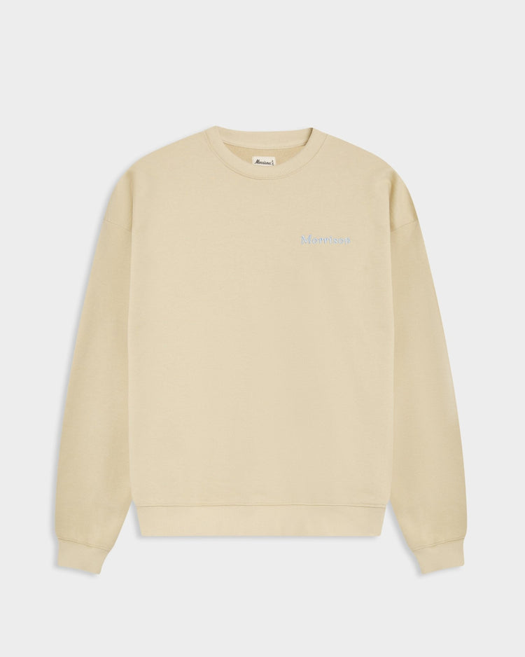 Branded Cream Crewneck - SUDADERAS - Morrison Shoes