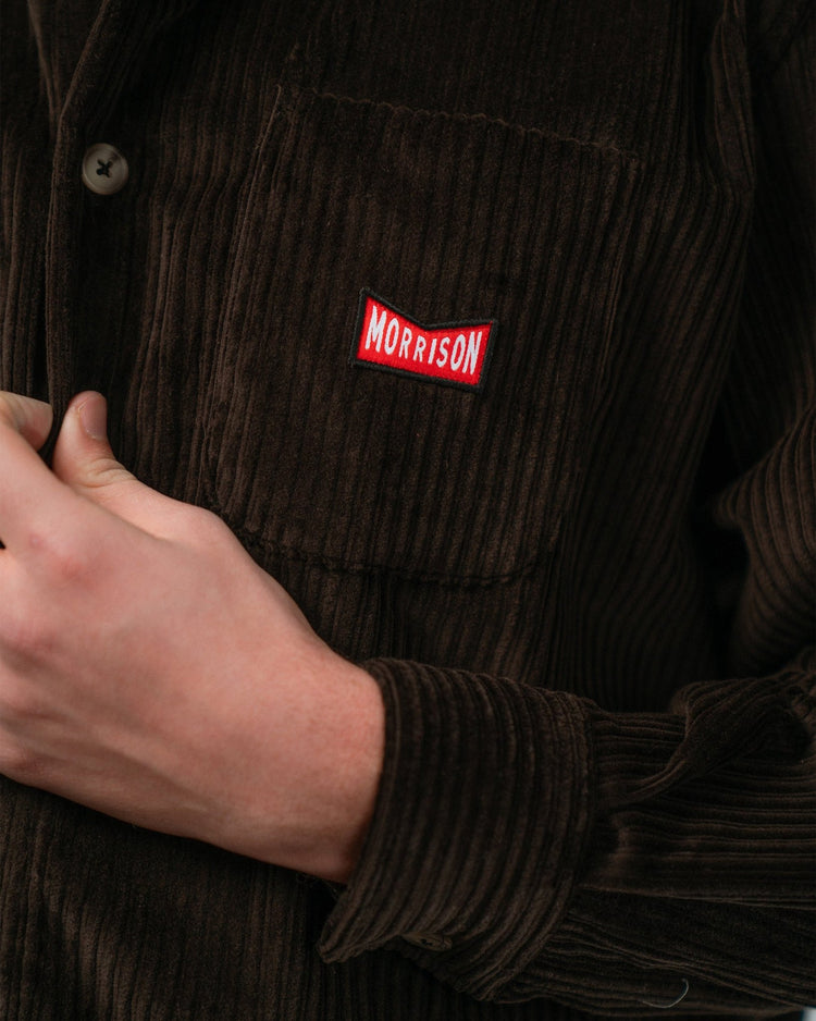 BROWN BOXY CORDUROY - CAMISETA - Morrison Shoes