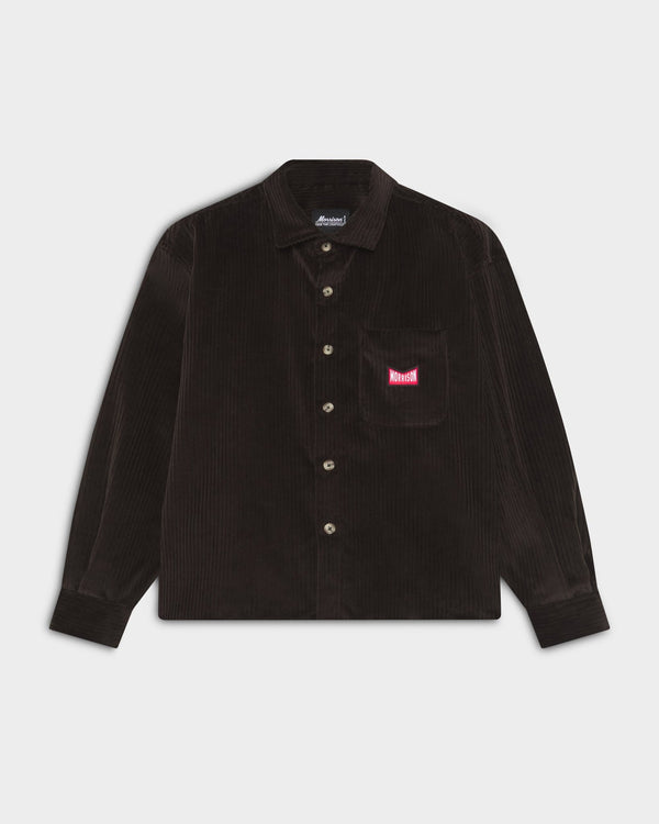 BROWN BOXY CORDUROY - CAMISETA - Morrison Shoes