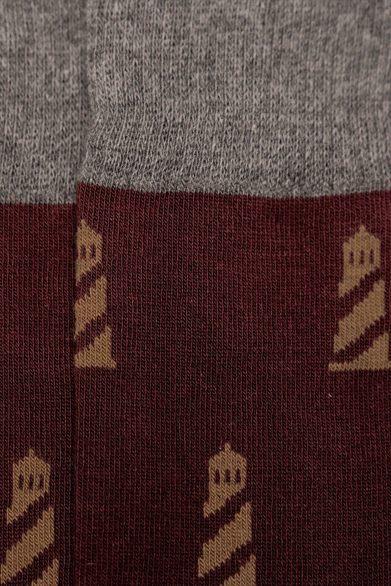 Burgundy LH - CALCETINES - Morrison Shoes