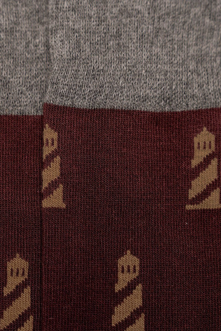 Burgundy LH - CALCETINES - Morrison Shoes