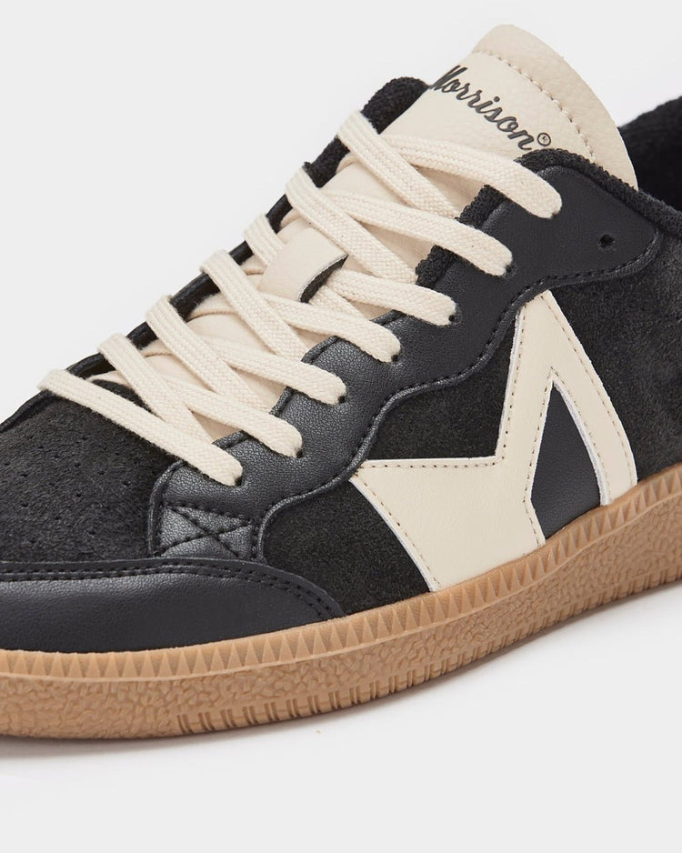 Caviar Black sneakers with white detail Morrison – Morrison Shoes