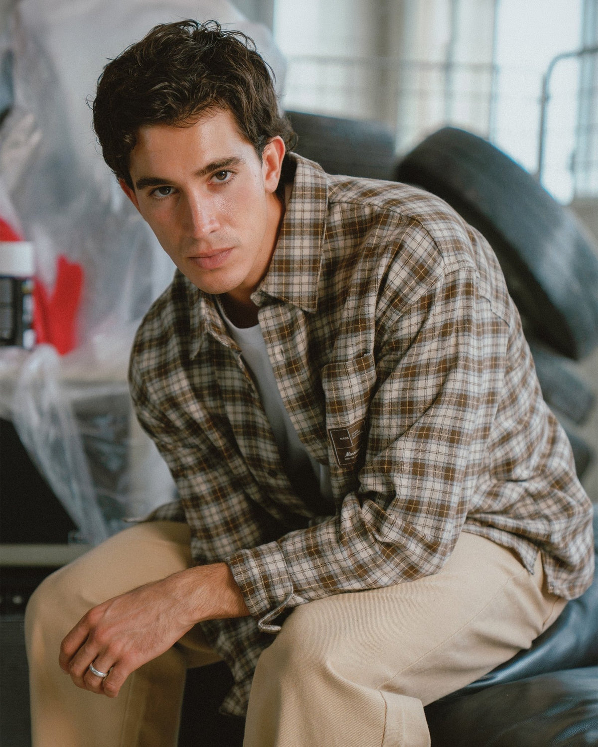 Check Noise Shirt - CAMISAS - Morrison Shoes