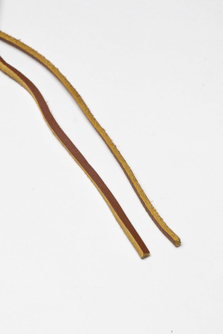 Cordones planos de piel bicolor - CORDONES - Morrison Shoes