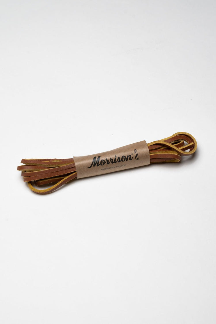 Cordones planos de piel bicolor - CORDONES - Morrison Shoes