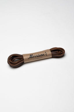 Cordones planos de piel marrón oscuro - CORDONES - Morrison Shoes