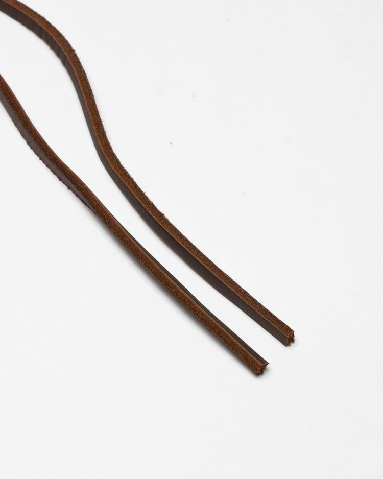 Cordones planos de piel marrón oscuro - CORDONES - Morrison Shoes