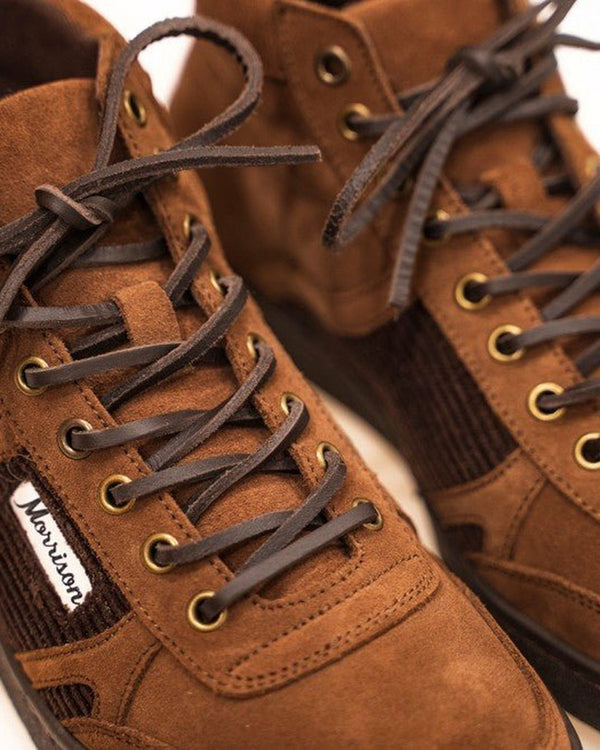 Cordones planos de piel marrón oscuro - CORDONES - Morrison Shoes