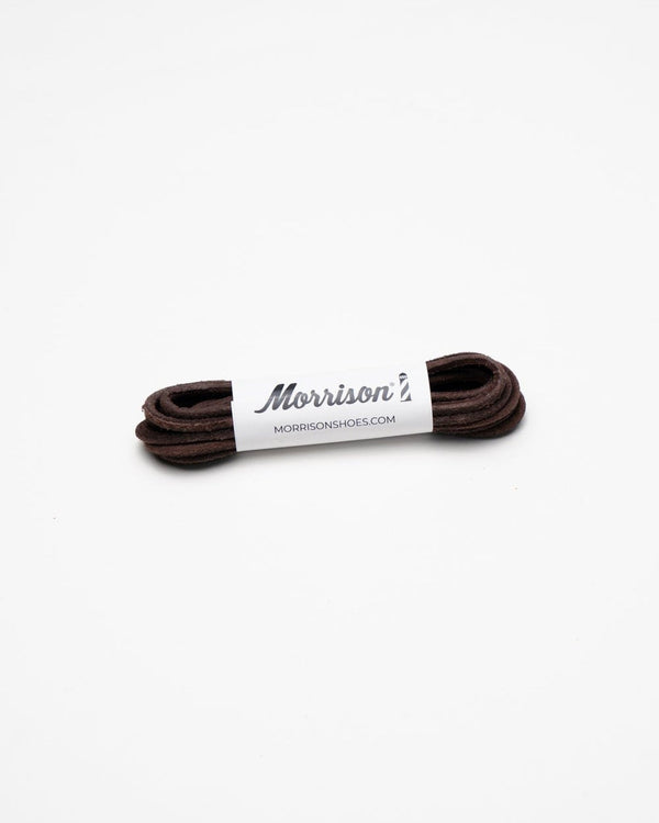 Cordones redondos de piel café - CORDONES - Morrison Shoes