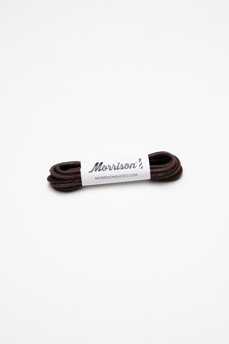 Cordones redondos de piel café - CORDONES - Morrison Shoes