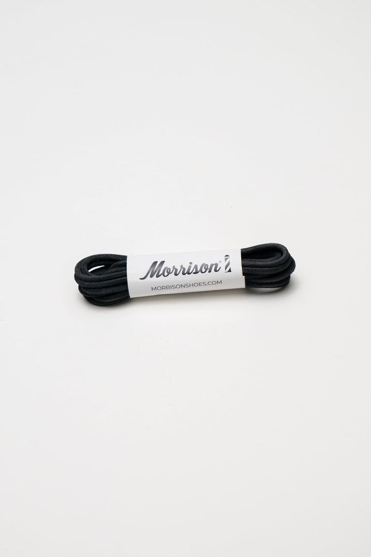 Cordones redondos de piel negros - CORDONES - Morrison Shoes