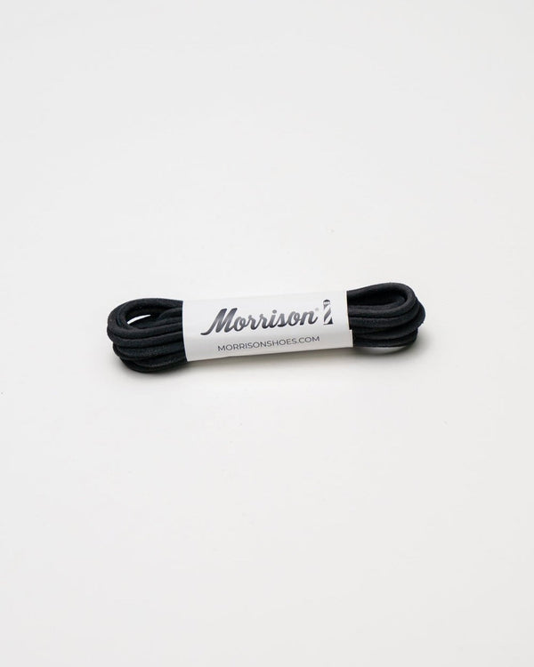 Cordones redondos de piel negros - CORDONES - Morrison Shoes