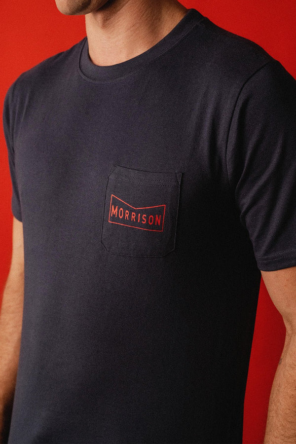 Disturb Navy Pocket - CAMISETA - Morrison Shoes
