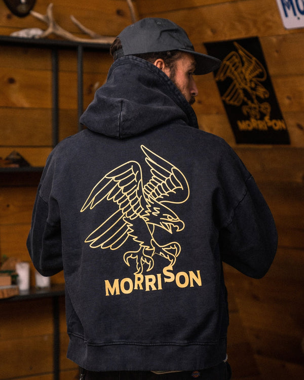 Eagle black zipper - SUDADERAS - Morrison Shoes