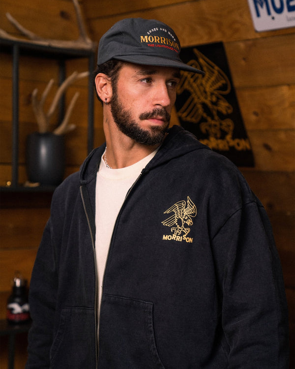 Eagle black zipper - SUDADERAS - Morrison Shoes