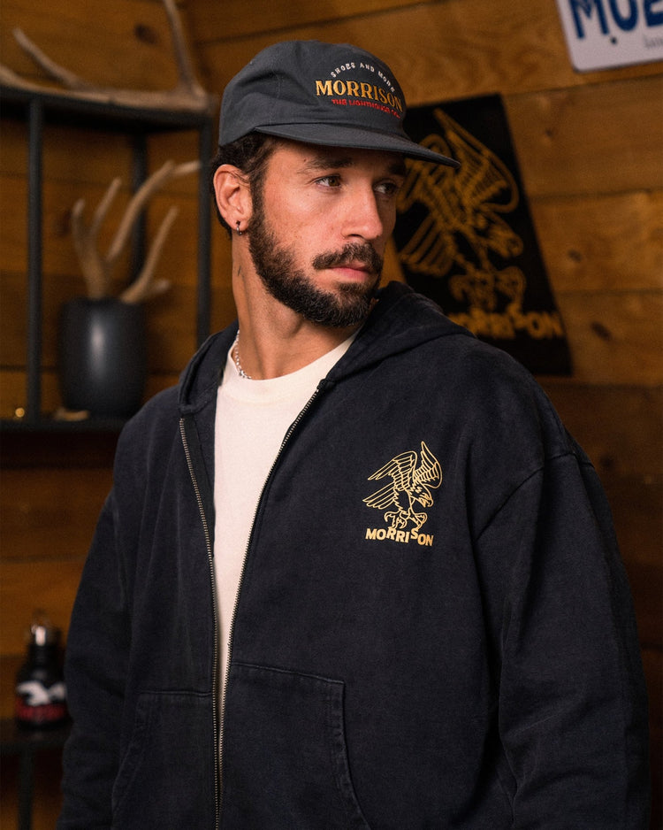 Eagle black zipper - SUDADERAS - Morrison Shoes