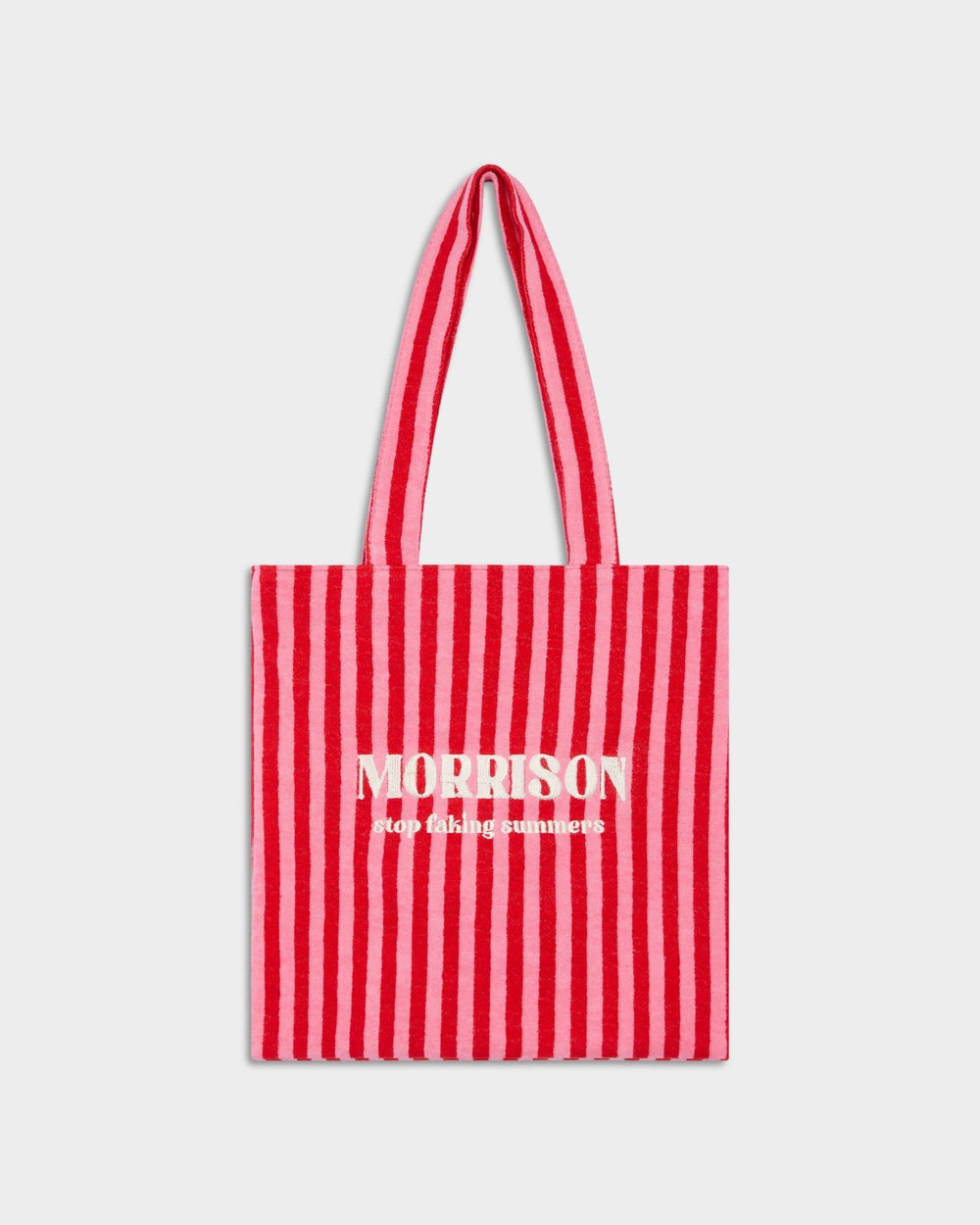 FAKE RED STRIPES TOTE BAG - BOLSAS - Morrison Shoes