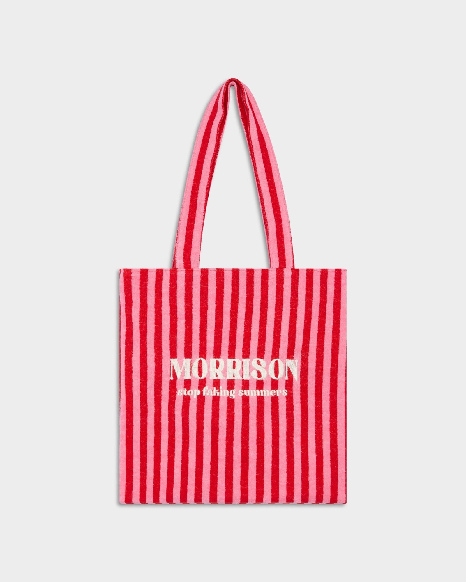 FAKE RED STRIPES TOTE BAG - BOLSAS - Morrison Shoes